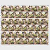 Komische ezel met een rietje Pet Cadeaupapier (Vlak)