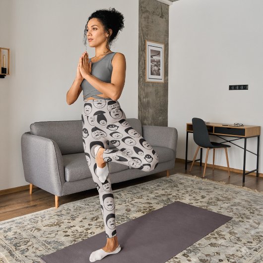 komische gezichten leggings