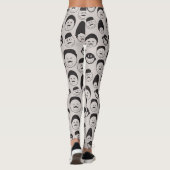 komische gezichten leggings (Achterkant)