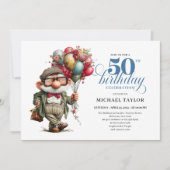 Komische Grappenmaker 50e Verjaardagsfeest Viering Kaart (Voorkant)