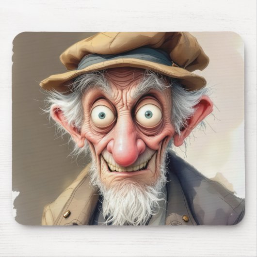 komische heer muismat (Voorkant)