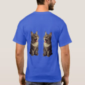 komische kat t-shirt (Achterkant)