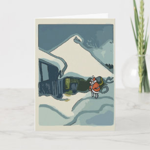 Komische Kerstman, de Waardeloze Kaart van de