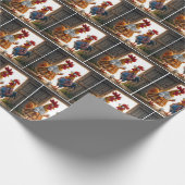 Komische kippen met eieren cadeaupapier (Hoek)