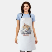 Komische kitten cadeaus voor kattenmoeders schort (Gedragen)