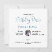 KOMISCHE KOEK TAART VERJAARDAG KAART (Achterkant)