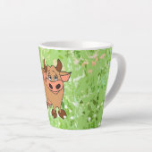 Komische Kuh Latte Mok (Rechterhoek)