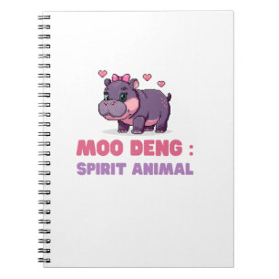 Komische MOO DENG SPIRIT Animal Adventure Seeker O Notitieboek