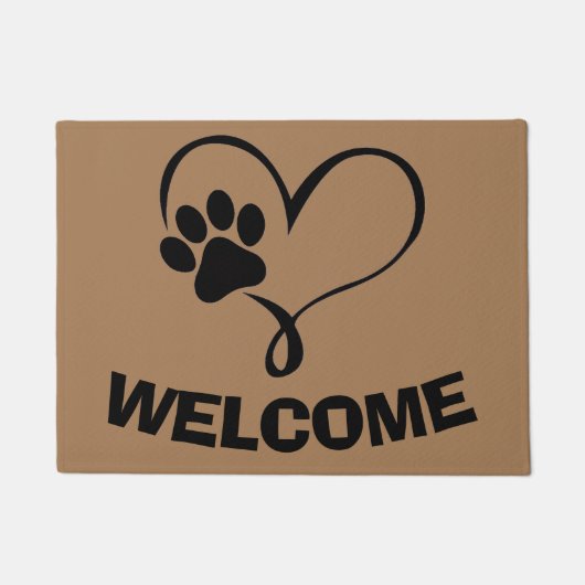 Komische Pet Paw, tekst bewerken Deurmat (Voorkant)