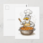 Komische Vogel Kook Labskaus Briefkaart (Voorkant / Achterkant)