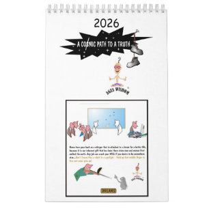 Komische weg naar een krachtige waarheidskalender kalender