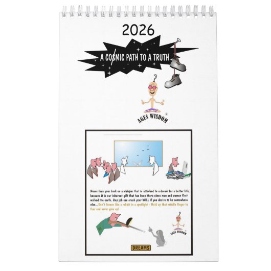 Komische weg naar een krachtige waarheidskalender kalender (Hoes)