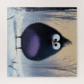 Komische Winter Vogel Puzzel Legpuzzel (Horizontaal)