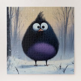 Komische Winter Vogel Puzzel Legpuzzel