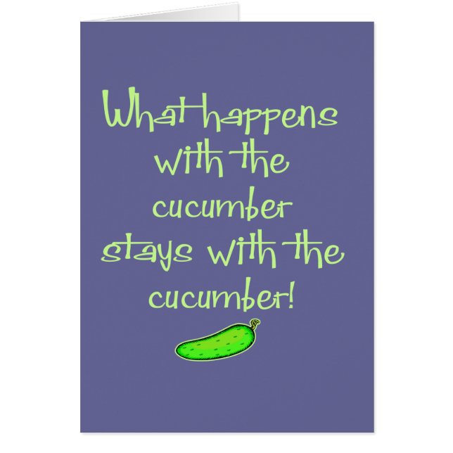 Komkommer (Voorkant)