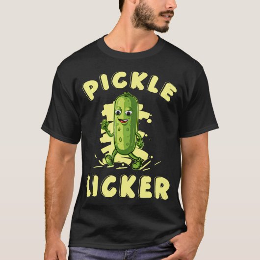 Komkommer Augurk Pot Funny Vegan Pickle Licker Veg T-shirt (Voorkant)