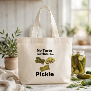 Komkommer Augurken Geen Smaak Zonder Augurk Grote Tote Bag