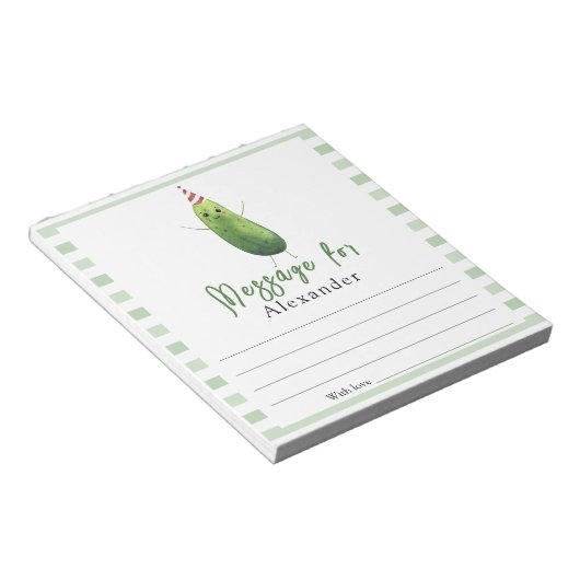 komkommer big dill Time Capsule Bericht Notitieblok (Schuin)