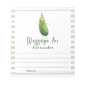 komkommer big dill Time Capsule Bericht Notitieblok (Voorkant)