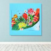 Komkommer Canvas Afdruk (Insitu (Houten vloer))