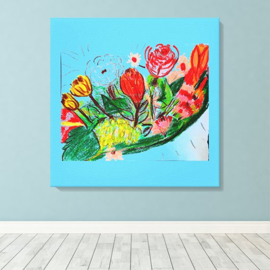 Komkommer Canvas Afdruk (Insitu (Houten vloer))