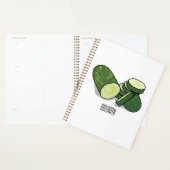 Komkommer cartoon illustratie planner (Display)