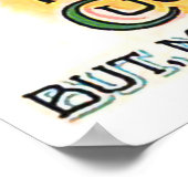 Komkommer cartoon met liefdesbericht, grappige  poster (Hoek)