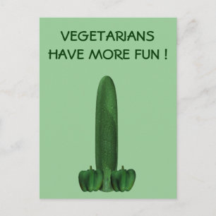 Komkommer en paprika's briefkaart