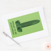 Komkommer en paprika's rechthoekige sticker (Envelop)