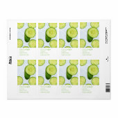 Komkommer Gezichtsmasker Label (Full Sheet)