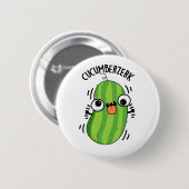 Komkommer Grappig Berzerk Komkommer Pun Ronde Button 5,7 Cm (Voorkant /achterkant)