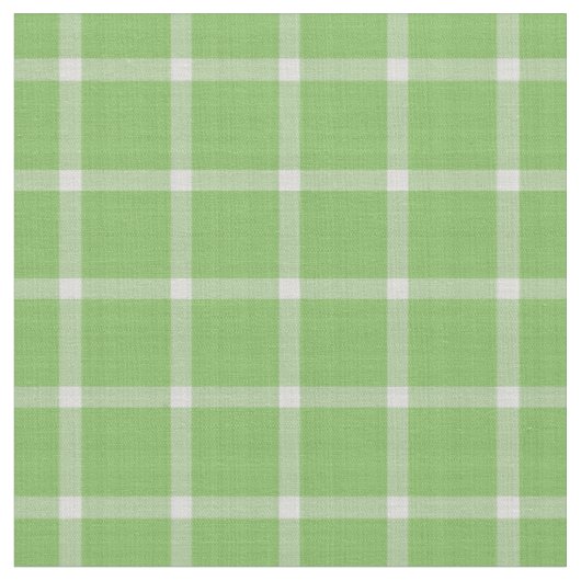 Komkommer Groen en wit geruit gingham Stof (Close Up)