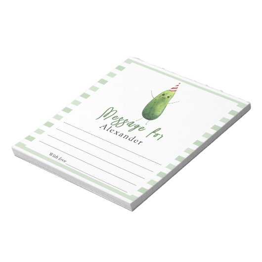 komkommer grote dille Tijdcapsule Bericht Notitieblok (Linkerzijde)