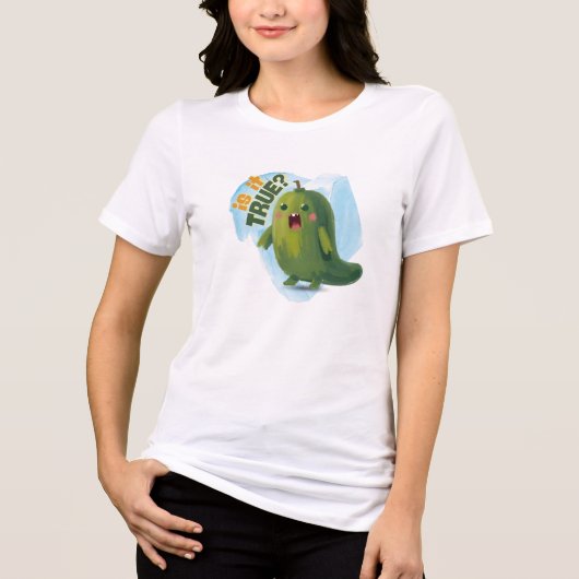 Komkommer is waar Tri-Blend shirt (Voorkant)