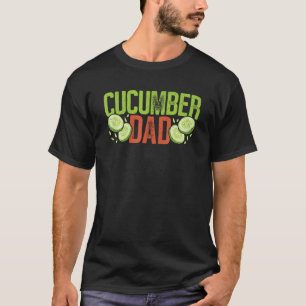 Komkommer Papa Vegan Groente Boer Groente Augurk T-shirt