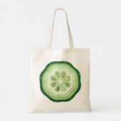 Komkommer schijf  tote bag (Achterkant)
