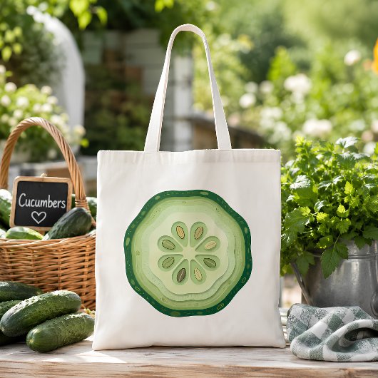 Komkommer schijf  tote bag
