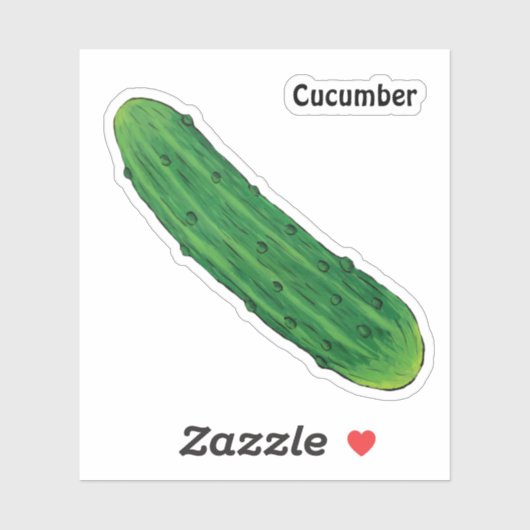 Komkommer Sticker (Vel)