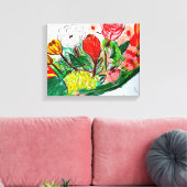 Komkommer stretched canvas Print (Insitu (Woonkamer))