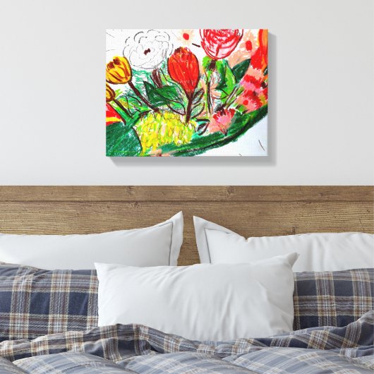 Komkommer stretched canvas Print (Insitu (Slaapkamer))