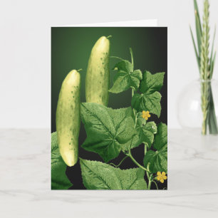Komkommer Tuin Wenskaart 2 Kaart