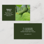 komkommer-visitekaartjes visitekaartje (Voorkant / Achterkant)