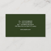 komkommer-visitekaartjes visitekaartje (Achterkant)