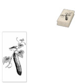 Komkommer voor wijn rubberstempel (Gestempeld)