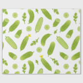 komkommeraugurk groente veganistisch vegetarisch cadeaupapier (Vlak)