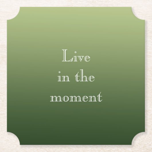 komkommergroen kartonnen onderzetters (Voorkant)