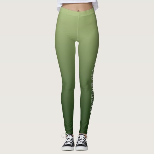 komkommergroen leggings (Voorkant)