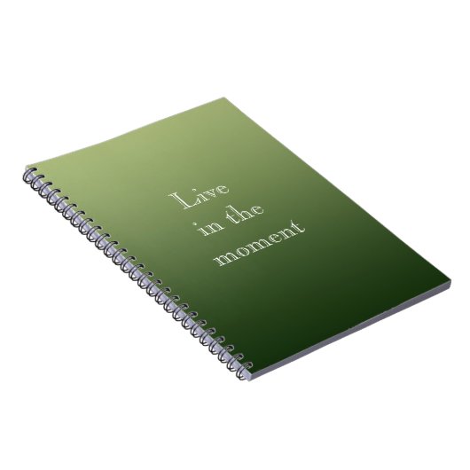 komkommergroen notitieboek (Rechterzijde)