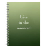 komkommergroen notitieboek (Voorkant)