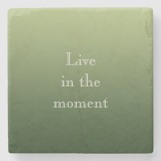 komkommergroen stenen onderzetter (Voorkant)